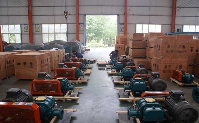 電力行業(yè)專用三葉羅茨鼓風機10臺準備發(fā)貨中